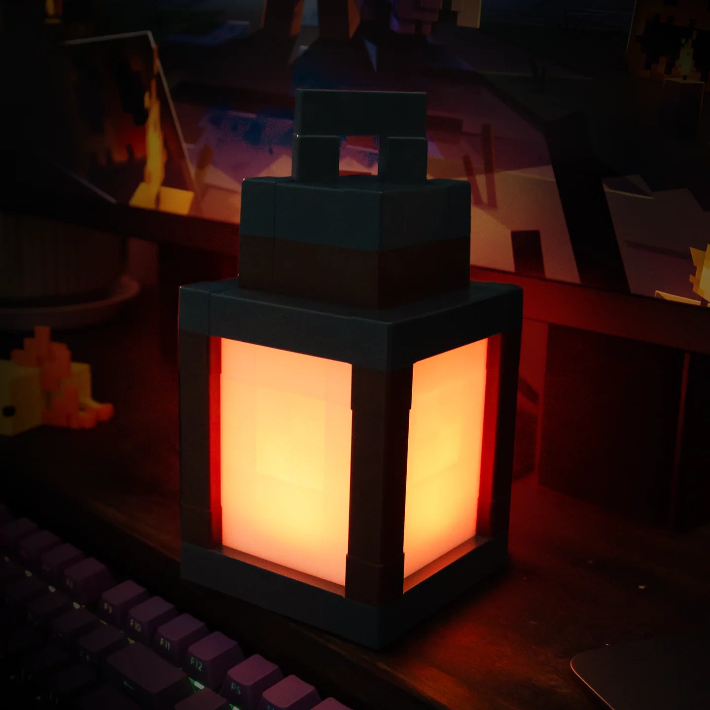 Lampka LED Latarnia jak z Minecrafta