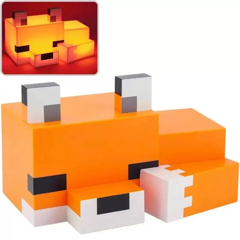 Lampka LED Lis jak z Minecrafta